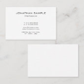 Professioneel, schoner ontwerp op monogram visitekaartje (Voorkant / Achterkant)