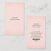 Professioneel, schoon, dubbelblind, verticaal visitekaartje (Voorkant / Achterkant)