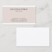 Professioneel, schoon grafisch ontwerp elegant des visitekaartje (Voorkant / Achterkant)