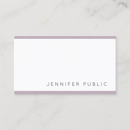 Professioneel Schoon Modern Cute Ontwerp Elegant Visitekaartje (Voorkant)