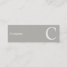 Professioneel, schoon type grijs mini-Visitekaartj