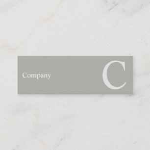Professioneel, schoon type grijs mini-Visitekaartj Mini Visitekaartje
