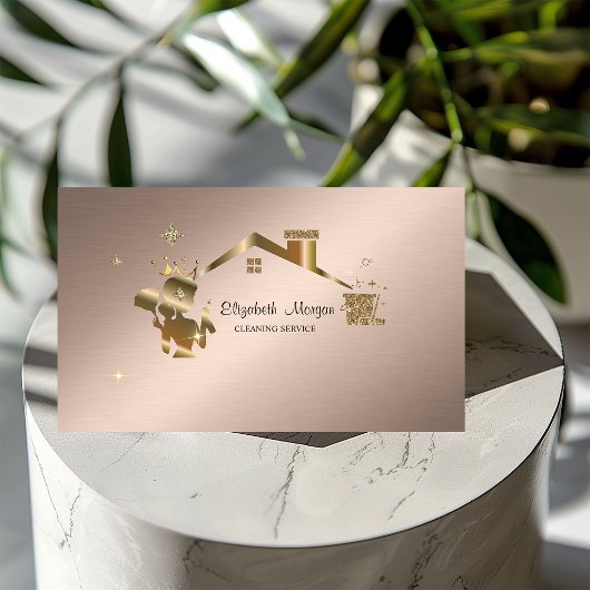 Professioneel schoonmaakbedrijf visitekaartje