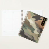 Professioneel Schrift op Elegant Camouflagepatroon Planner (Display)