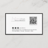 Professioneel Script Holografisch Visitekaartje (Achterkant)