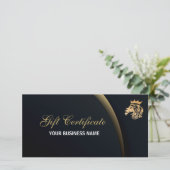 Professioneel Script Zakelijk Cadeaubon Lion Feestdagenkaart (Staand voorkant)