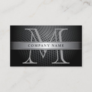 Professioneel Silver Monogram Visitekaartje