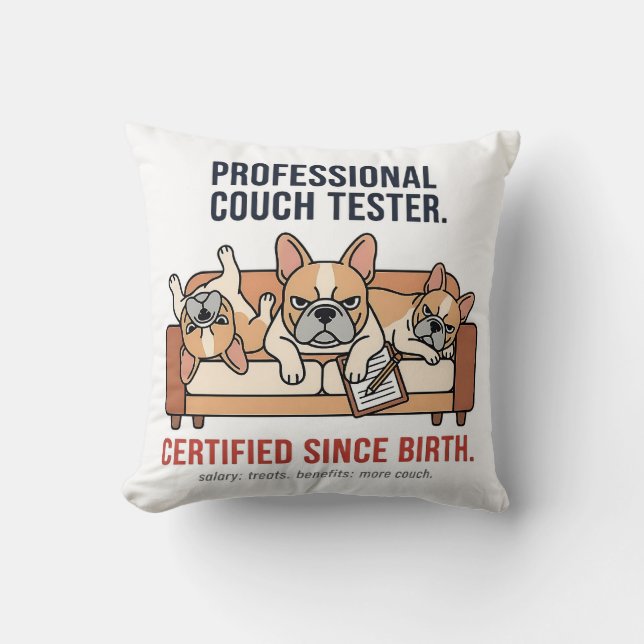 Professioneel Slaap Expert Franse Bulldog Kussen (Voorkant)