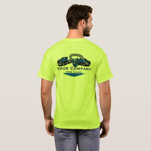 Professioneel Sleepbedrijf, Hijsdienst T-shirt (Achterkant volledig)