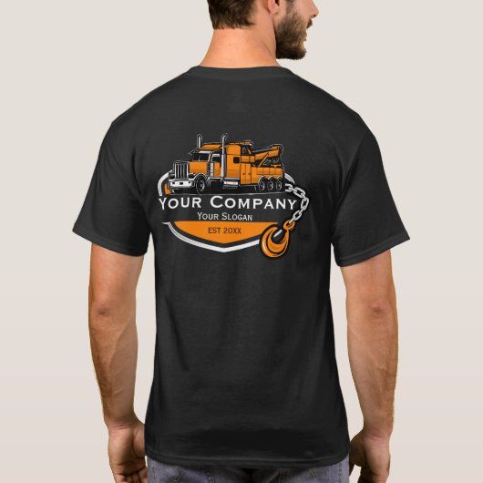 Professioneel Sleepbedrijf, Hijsdienst T-shirt (Achterkant)