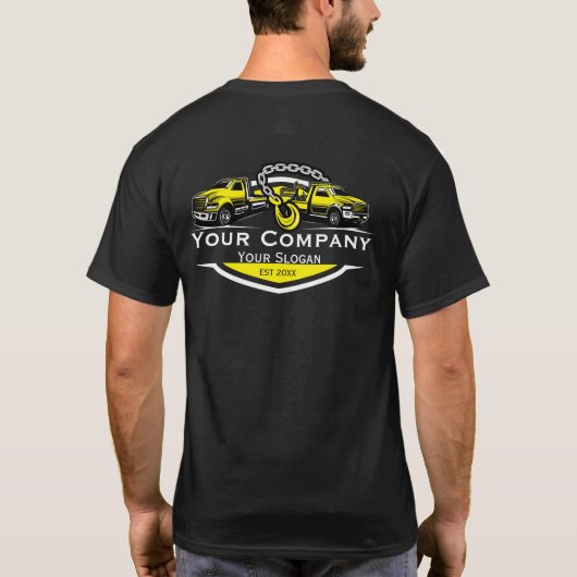 Professioneel Sleepbedrijf, Hijsdienst T-shirt (Achterkant)
