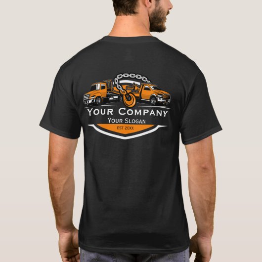 Professioneel Sleepbedrijf, Hijsdienst T-shirt (Achterkant)