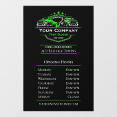 Professioneel Sleepbedrijf, Openingstijden Raamsticker (Vel)