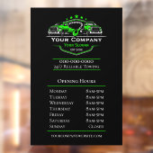 Professioneel sleepbedrijf, openingsuren raamsticker (Vel 2)