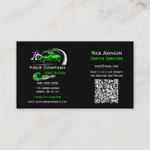 Professioneel sleepbedrijf, sleepdienst busin visitekaartje (Achterkant)