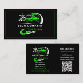 Professioneel sleepbedrijf, sleepdienst busin visitekaartje (Voorkant / Achterkant)