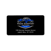 Professioneel sleepbedrijf, sleepdienst etiket (Voorkant)