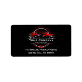 Professioneel sleepbedrijf, sleepdienst etiket (Voorkant)