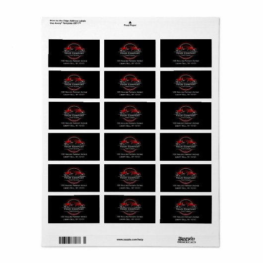 Professioneel sleepbedrijf, sleepdienst etiket (Full Sheet)