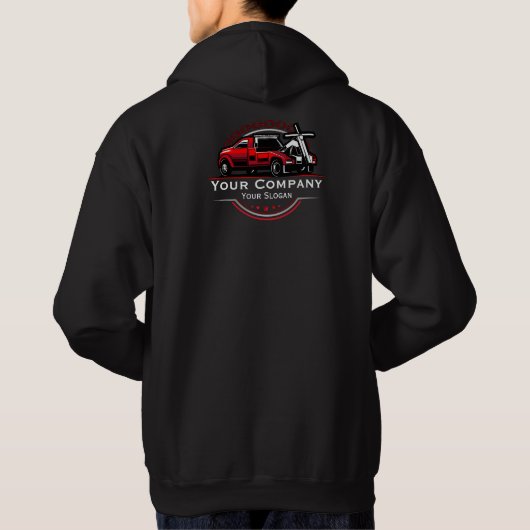 Professioneel sleepbedrijf, sleepdienst hoodie (Achterkant)