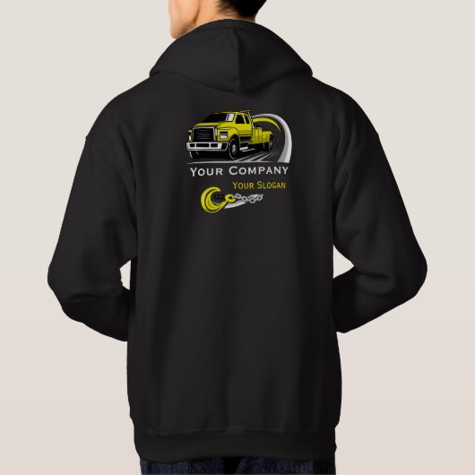 Professioneel sleepbedrijf, sleepdienst hoodie (Achterkant)