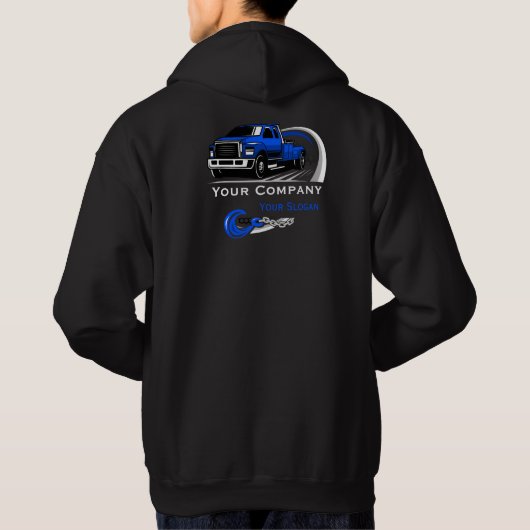 Professioneel sleepbedrijf, sleepdienst hoodie (Achterkant)