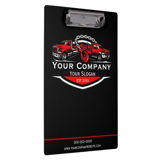 Professioneel sleepbedrijf, sleepdienst klembord (Rechts)