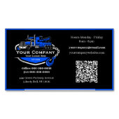 Professioneel sleepbedrijf, sleepdienst magnetisch visitekaartje (Voorkant)