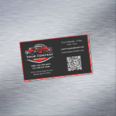 Professioneel sleepbedrijf, sleepdienst magnetisch visitekaartje (Voorbeeld)