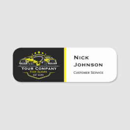 Professioneel sleepbedrijf, sleepdienst naamplaatje