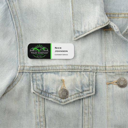 Professioneel sleepbedrijf, sleepdienst naamplaatje (In situ)