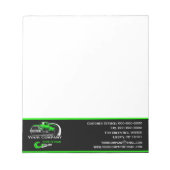 Professioneel sleepbedrijf, sleepdienst notitieblok (Voorkant)