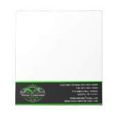 Professioneel sleepbedrijf, sleepdienst notitieblok (Voorkant)