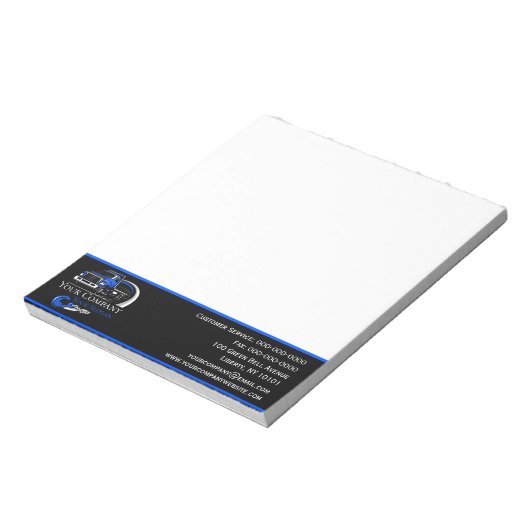 Professioneel sleepbedrijf, sleepdienst notitieblok (Linkerzijde)