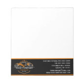 Professioneel sleepbedrijf, sleepdienst notitieblok (Voorkant)