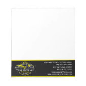 Professioneel sleepbedrijf, sleepdienst notitieblok (Voorkant)