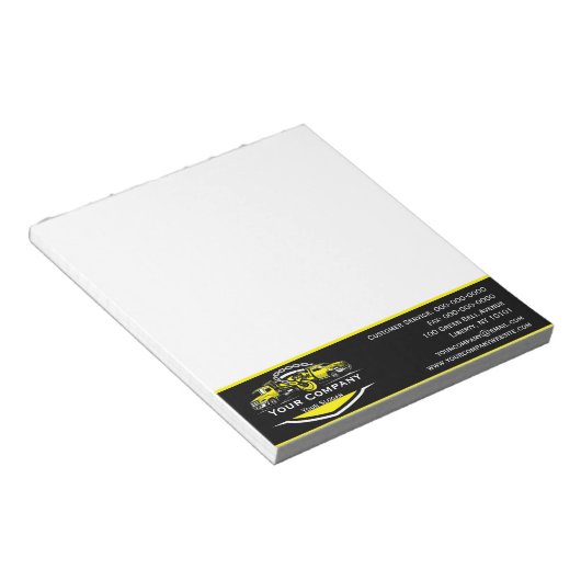 Professioneel sleepbedrijf, sleepdienst notitieblok (Schuin)