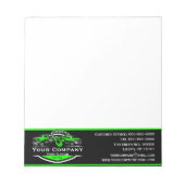 Professioneel sleepbedrijf, sleepdienst notitieblok (Voorkant)