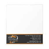 Professioneel sleepbedrijf, sleepdienst notitieblok (Voorkant)