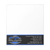 Professioneel sleepbedrijf, sleepdienst notitieblok (Voorkant)