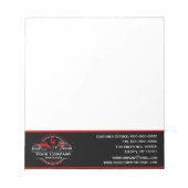 Professioneel sleepbedrijf, sleepdienst notitieblok (Voorkant)