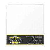 Professioneel sleepbedrijf, sleepdienst notitieblok (Voorkant)