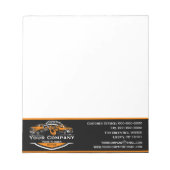 Professioneel sleepbedrijf, sleepdienst notitieblok (Voorkant)