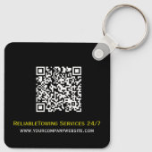 Professioneel sleepbedrijf, sleepdienst sleutelhanger (Achterkant)