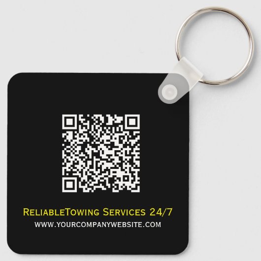 Professioneel sleepbedrijf, sleepdienst sleutelhanger (Achterkant)