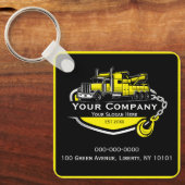 Professioneel sleepbedrijf, sleepdienst sleutelhanger (Voorkant)