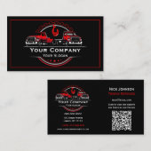 Professioneel sleepbedrijf, sleepdienst visitekaartje (Voorkant / Achterkant)