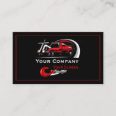 Professioneel sleepbedrijf, sleepdienst visitekaartje (Voorkant)