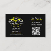 Professioneel sleepbedrijf, sleepdienst visitekaartje (Achterkant)