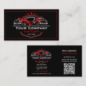 Professioneel sleepbedrijf, sleepdienst visitekaartje (Voorkant / Achterkant)